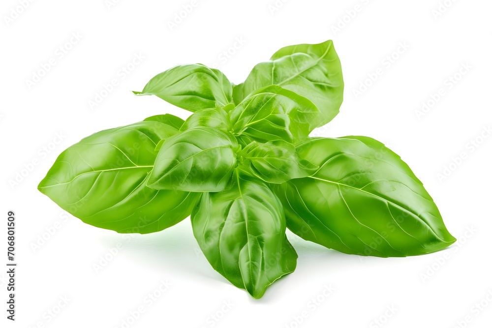 Basil isolated on a white background. Isolation Basil isolated on a white background. Isolation