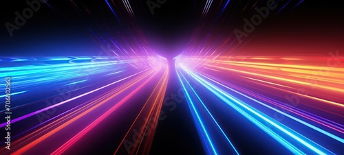 neon speed abstract background photo