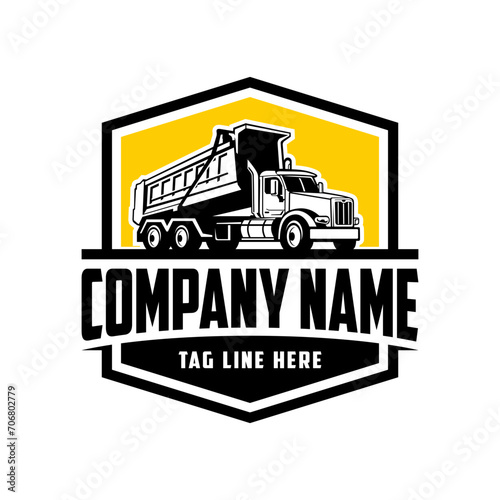 Truck company  logo vector image