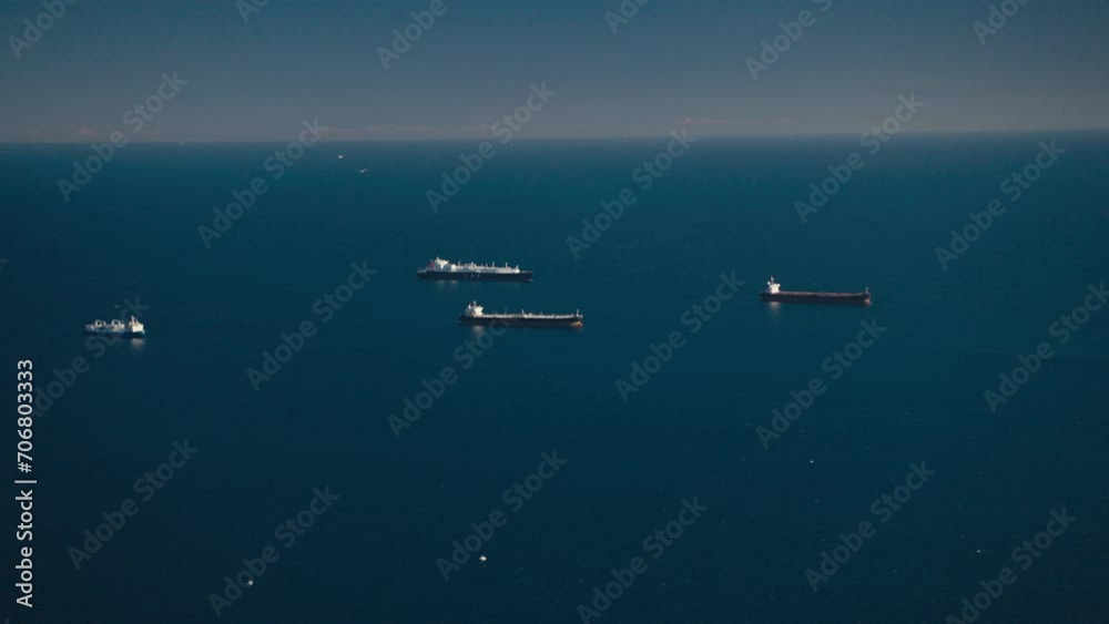 Ships on the sea