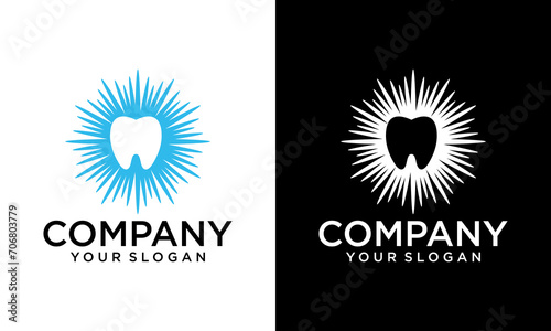 Creative, simple, modern and clean spark dental logo