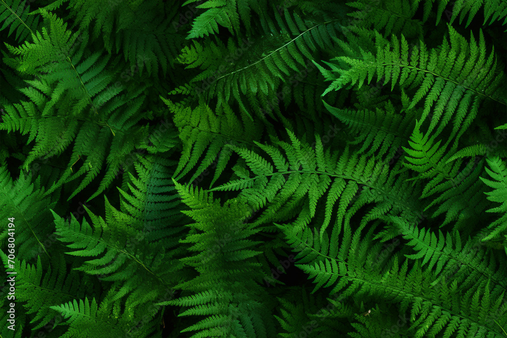 fern plants background wall texture pattern seamless