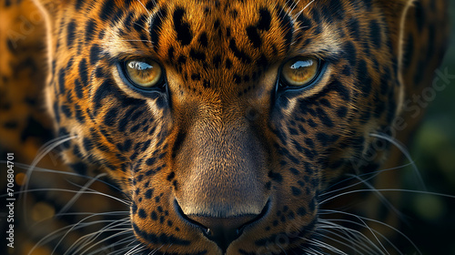 close up portrait of leopard © Awais