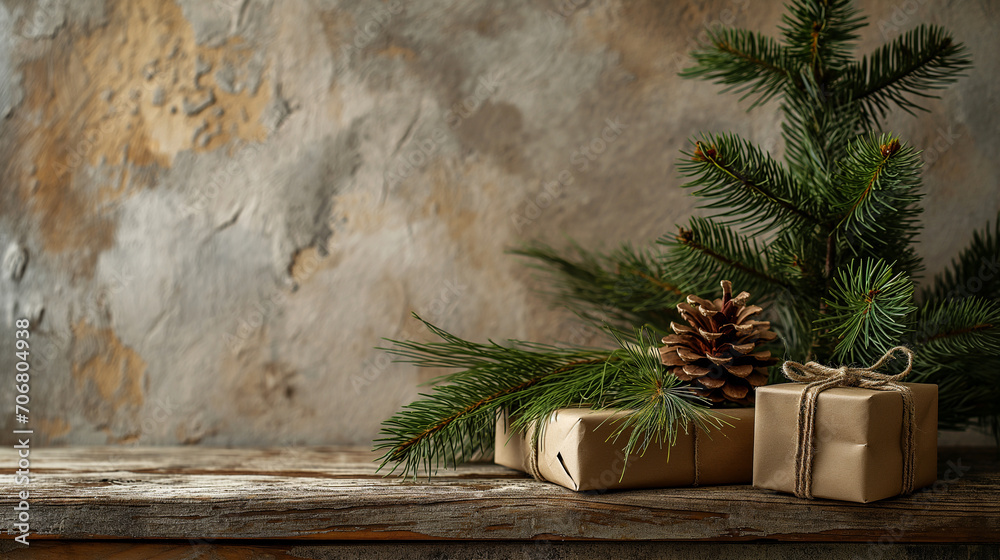 minimal rustic Christmas background minimal rustic Christmas background