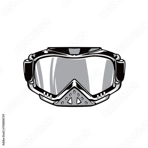 vector illustration of google glasses for sports