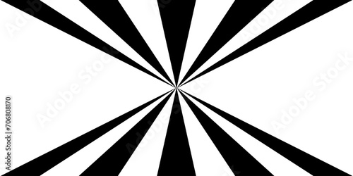 Black on white abstract perspective wave and stright  line stripes with 3d dimensional effect isolated on white.	