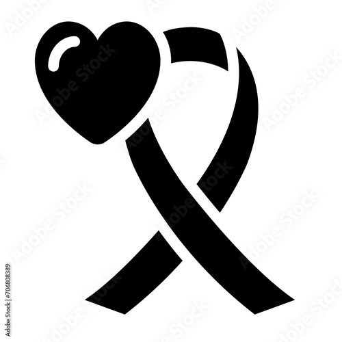 Ribbon heart icon