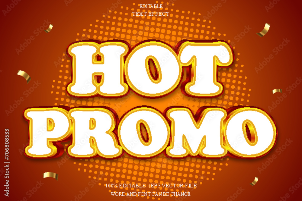 Hot promo Editable Text Effect Emboss Gradient Style