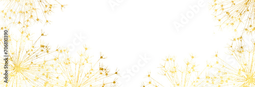 Gold sparkle ,splatter border,Gold Foil Frame Gold brush stroke on transparent background. 