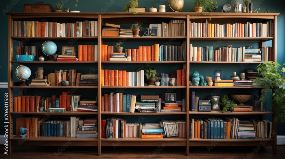 Library bookshelf literature Library bookshelf literature