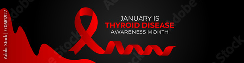 vector graphic of thyroid disease awareness month good for thyroid disease awareness month celebration. suit for banner, cover, greeting card, poster with background. Vector illustration.