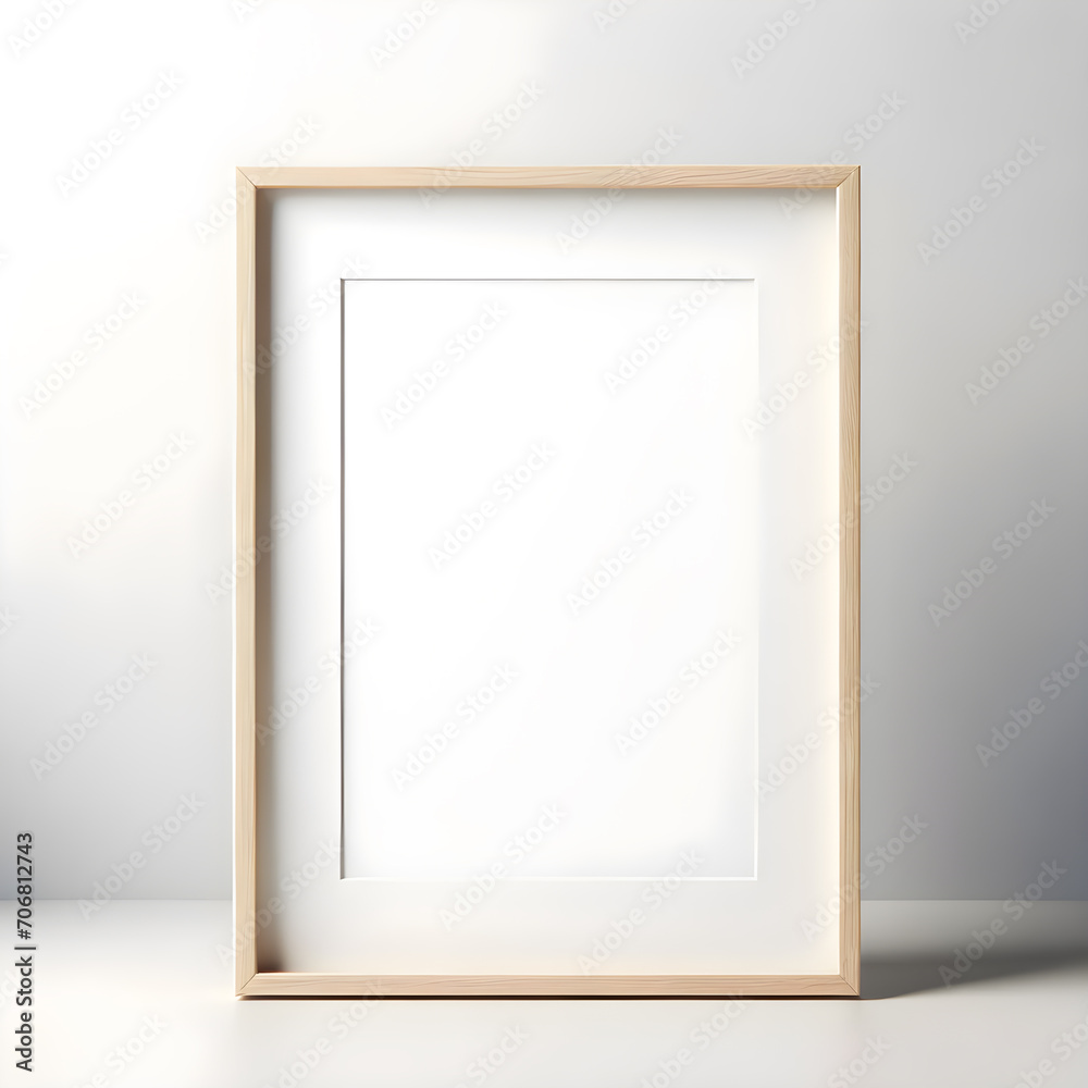 Minimal frame mockup for photo, print, painting, artwork presentation Minimal frame mockup for photo, print, painting, artwork presentation