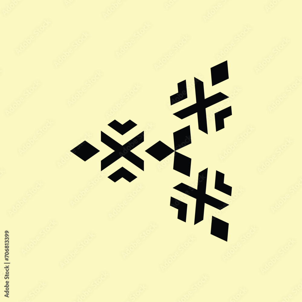 Obraz premium The ceramic design forms a black 