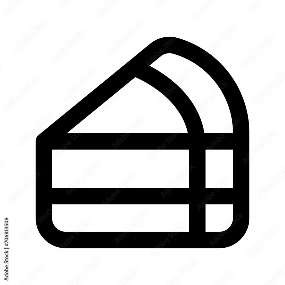 cheesecake line icon cheesecake line icon