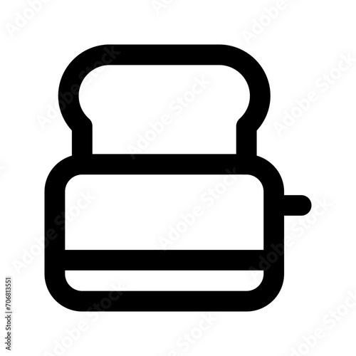toaster line icon