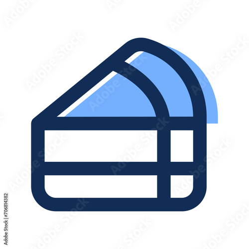 cheesecake filled line icon