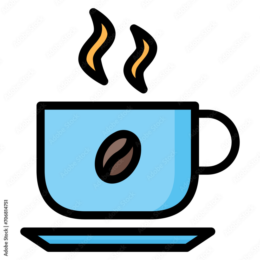 hot drink, coffee, winter, drink, cup Icon, Filled Line style icon vector illustration, Suitable for website, mobile app, print, presentation, infographic and any other project. hot drink, coffee, winter, drink, cup Icon, Filled Line style icon vector illustration, Suitable for website, mobile app, print, presentation, infographic and any other project.