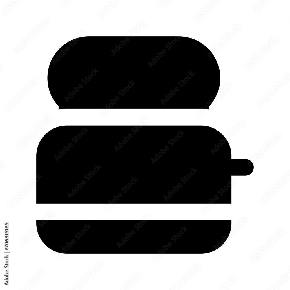 toaster glyph icon toaster glyph icon