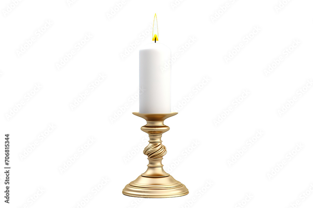 Christmas wreath and candle isolated on a Transparent background. Generative AI Christmas wreath and candle isolated on a Transparent background. Generative AI