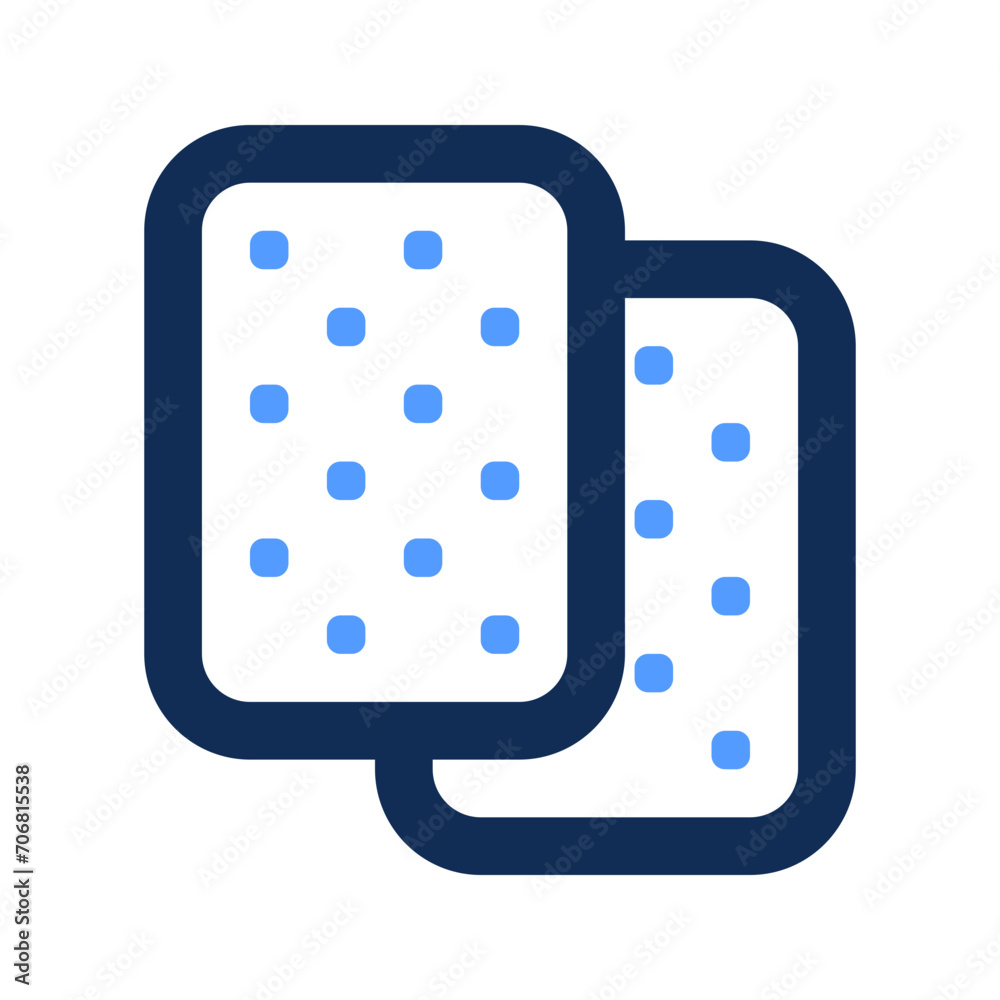 biscuit outline color icon biscuit outline color icon