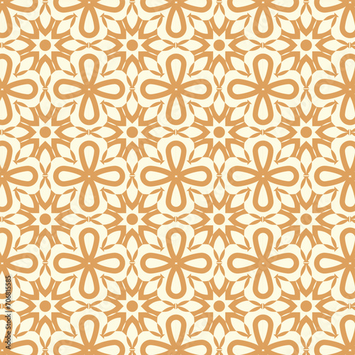 Geometric flower pattern design with colorful shape and line. pattern background