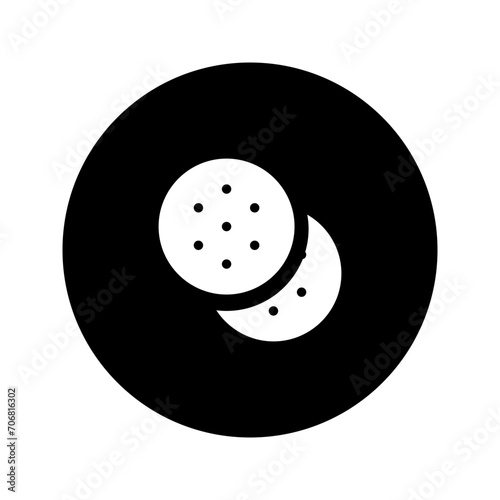 shortbread glyph circular icon