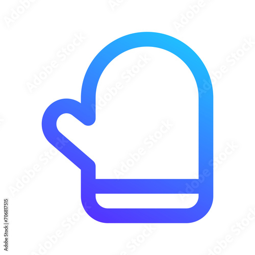 oven glove gradient icon