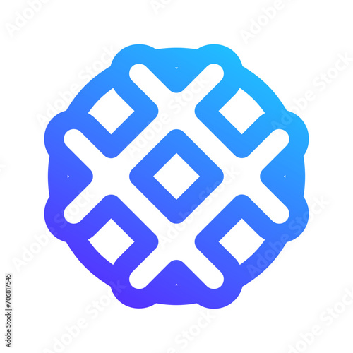 waffle gradient icon