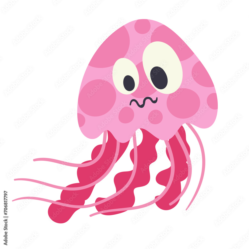 Abstract Funny Animal Element Jellyfish Abstract Funny Animal Element Jellyfish