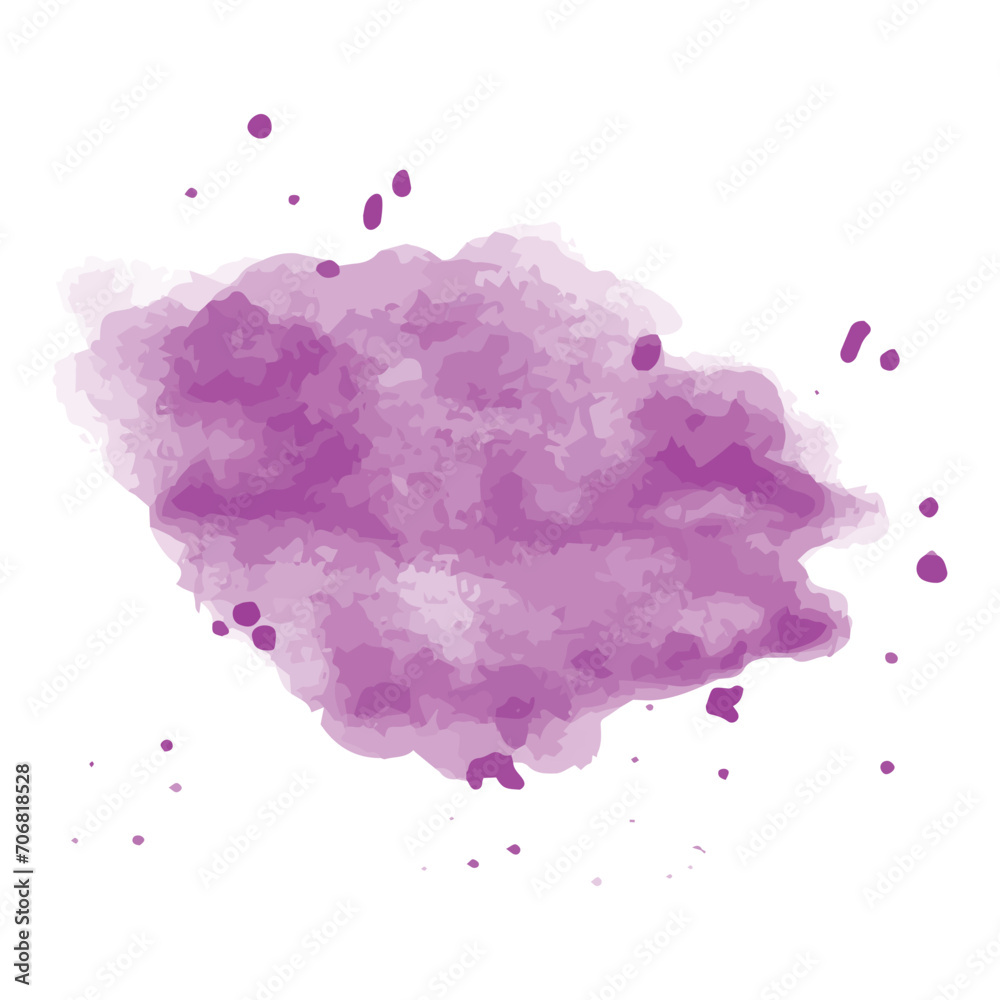 Water color splash splatter stain brush vector.
