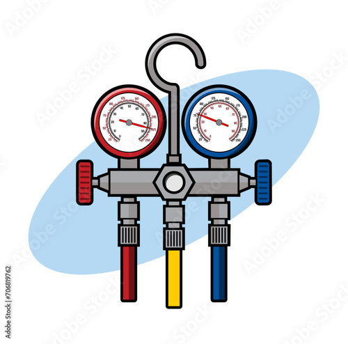 HVAC Manometer Design Illustration vector eps format , suitable for your design needs, logo, illustration, animation, etc.