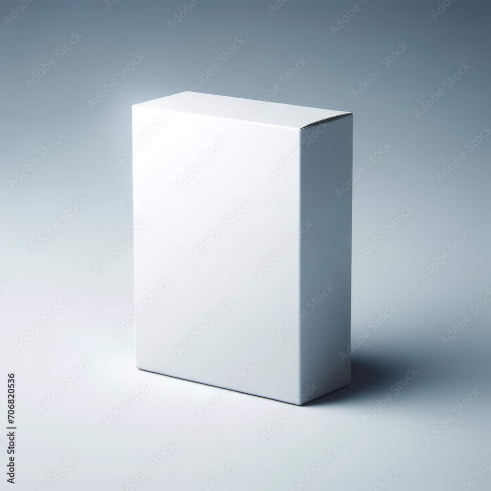 Blank Packaging Box on Plain Background - Product Mockup Blank Packaging Box on Plain Background - Product Mockup