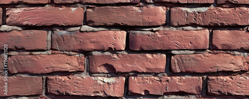 Bricks, realistic effect, flat wall