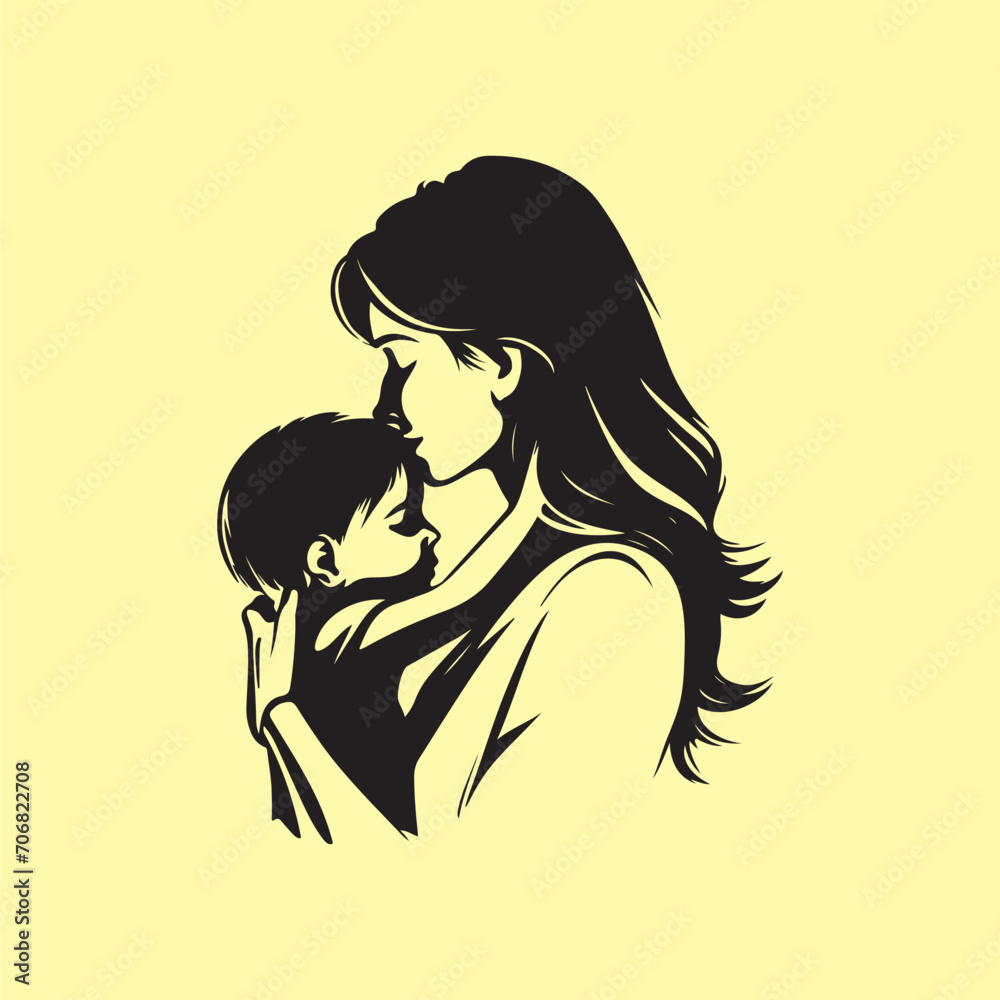 Mother Love Vector Images