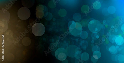 abstract bokeh background Blue and black