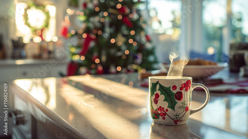 morning coffee, Christmas
