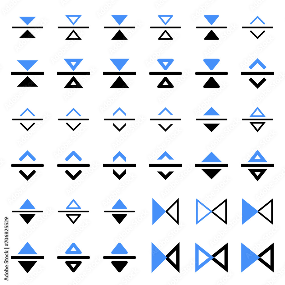 Arrow icon related to the direction of confrontation and collision.
Arrow icon related to the direction of confrontation and collision.