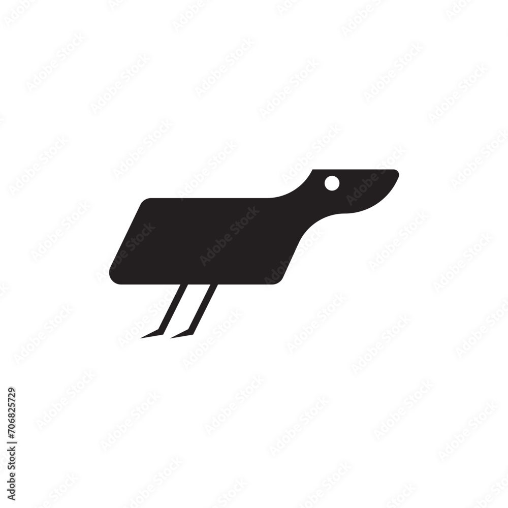 tech bird minimalistic logo design icon. tech bird minimalistic logo design icon.