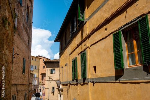 Buildings in Old Town of Siena - Italy
