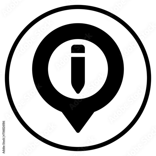 copywriting glyph icon