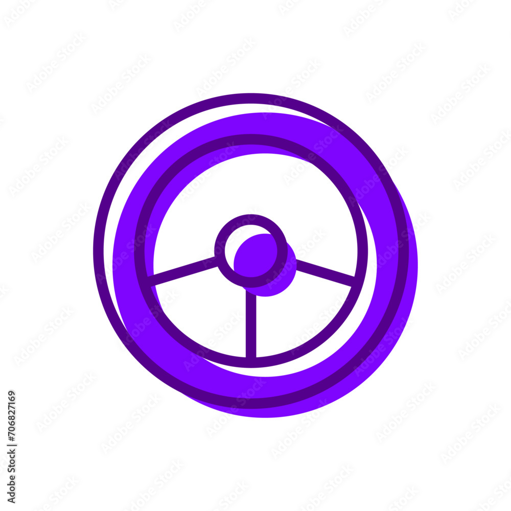 Vector camera shutter and lenses icon