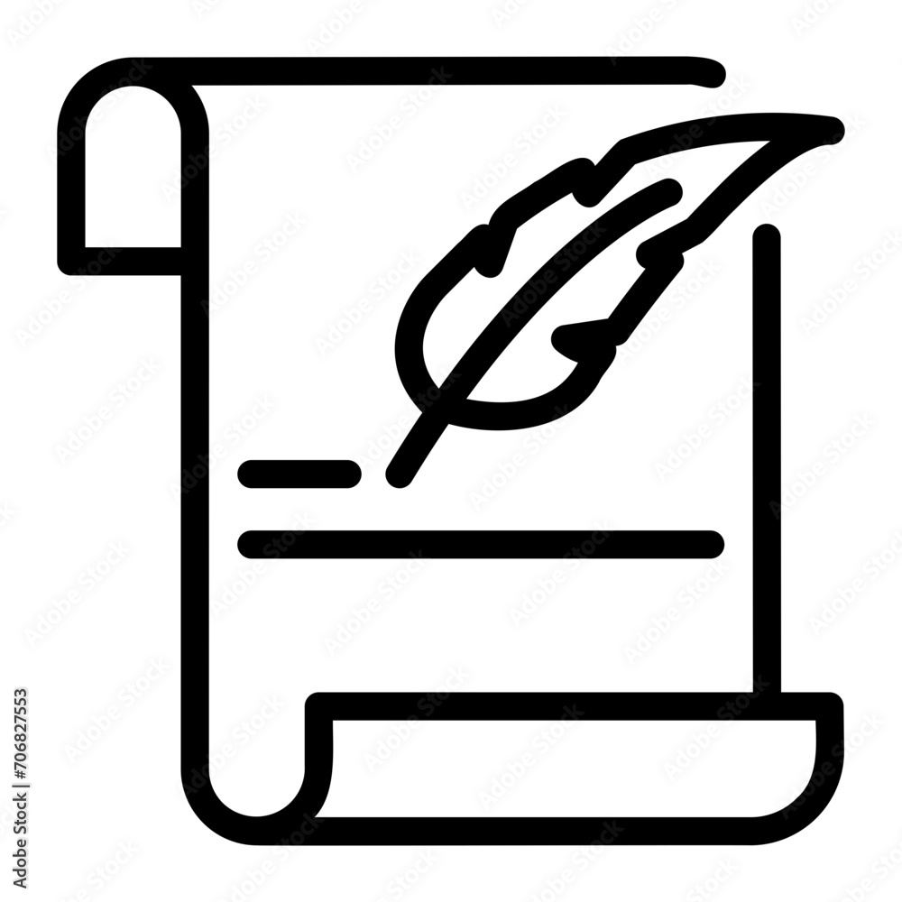 sheet line icon sheet line icon