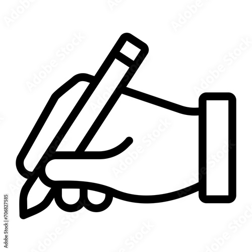 writing line icon