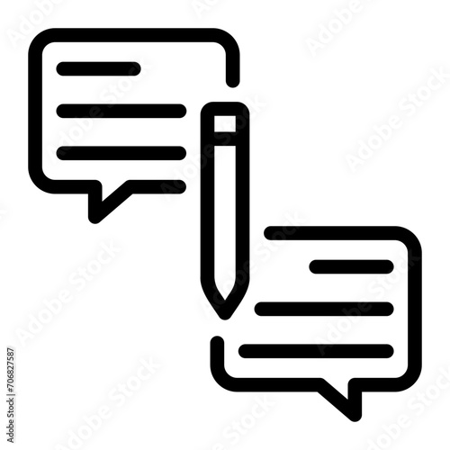 text line icon