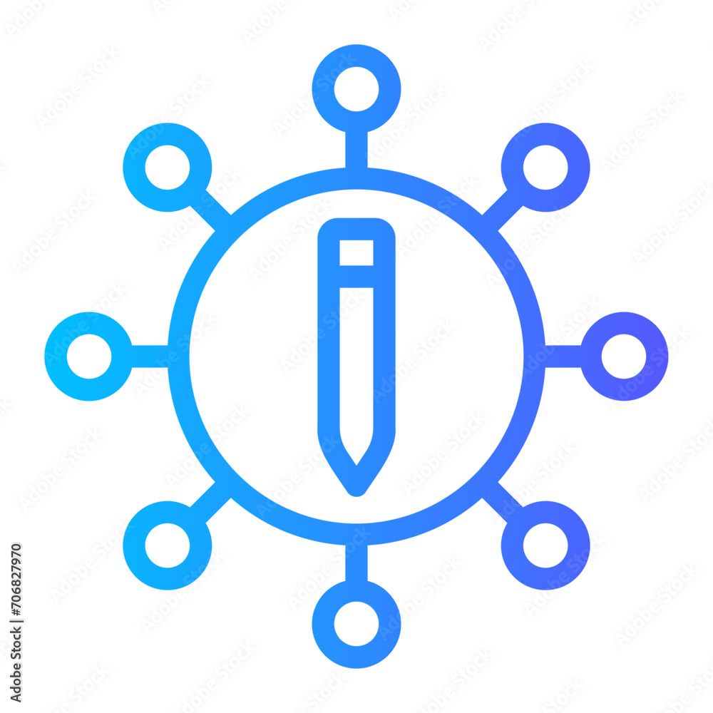 connection gradient icon connection gradient icon
