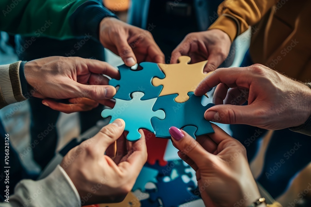 Teamwork Business Team Meeting Unity Jigsaw Puzzle Teamwork Business Team Meeting Unity Jigsaw Puzzle