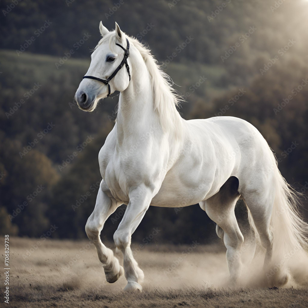 Obraz premium white horse