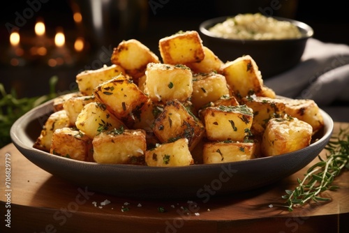 Truffle Tater Medley Indulge in the luxurious flavors of truffle with these tots. A medley of truffleinfused potato bites, they exude an earthy and aromatic essence with each bite.