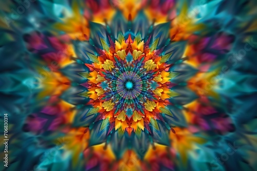 A kaleidoscope image  with symmetric patterns and vibrant colors  representing the beauty of diversity  on a clean background