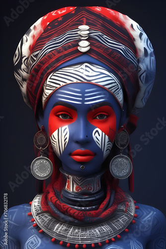 mysterious tribal woman